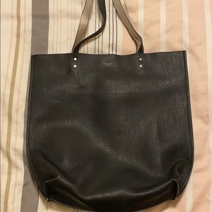 Black Leather Tote